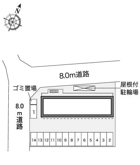 ★手数料０円★京都市山科区勧修寺西金ケ崎　月極駐車場（LP）